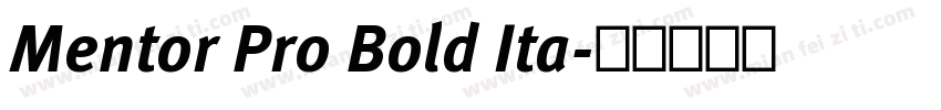 Mentor Pro Bold Ita字体转换